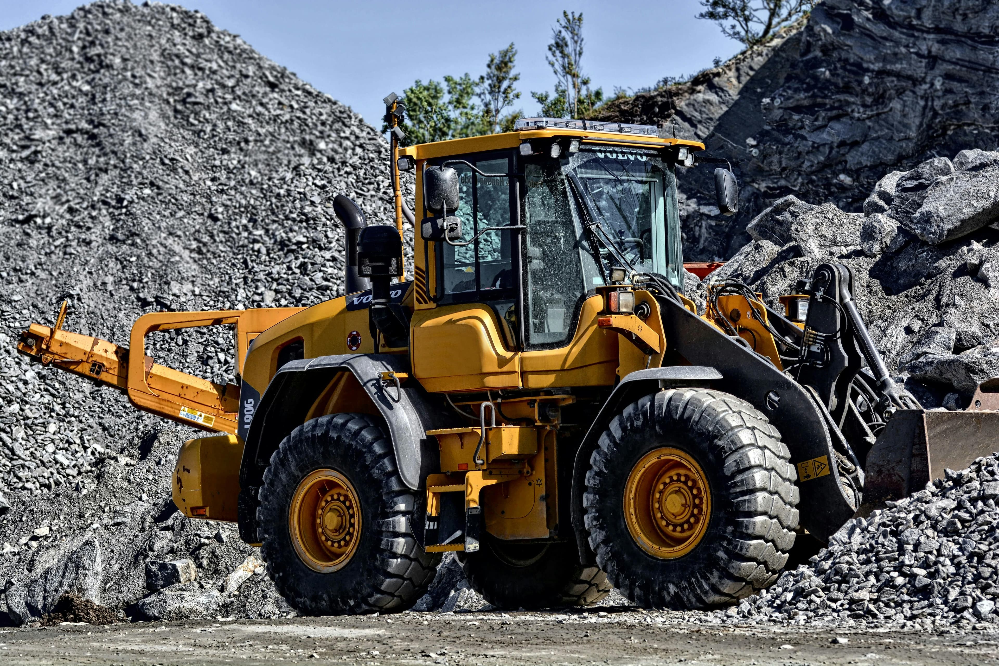 heavy machinery carrying ballast